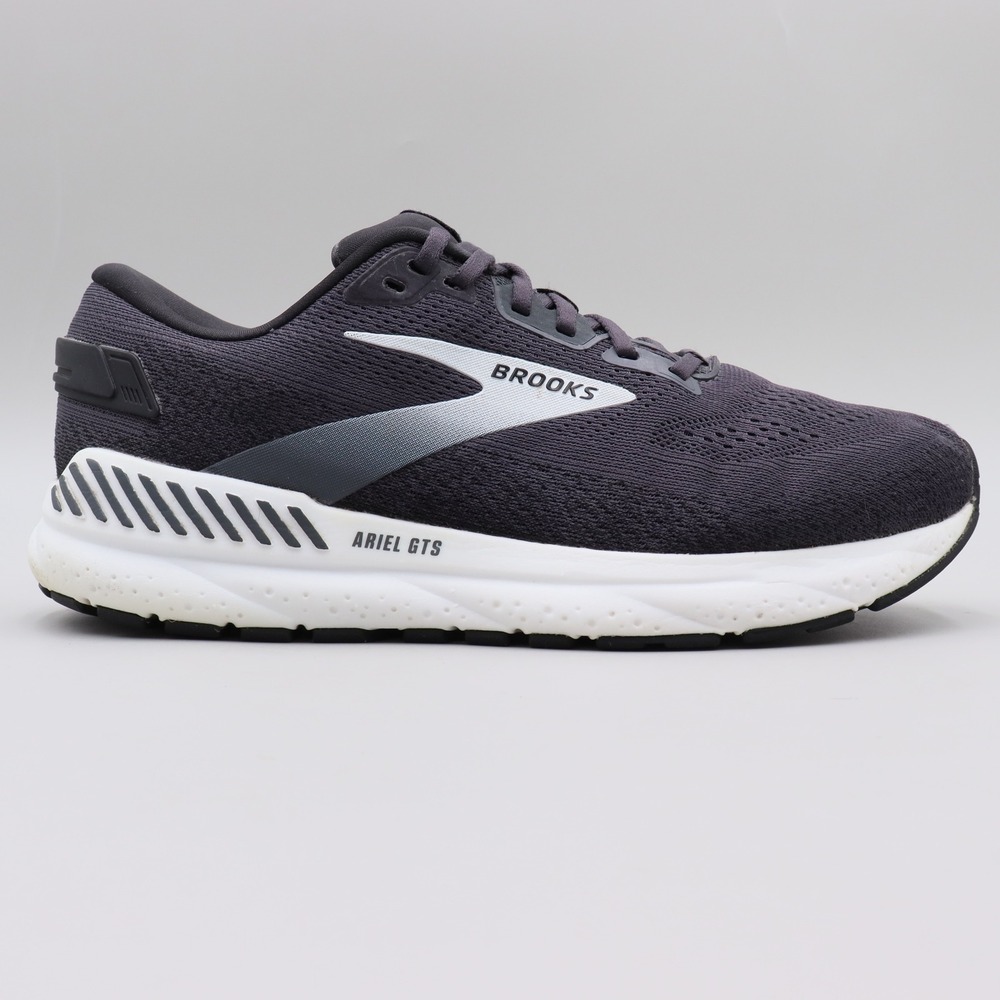 Brooks Ariel 24 GTS Womens Size 11D Wide Ebony White Running Shoes 1204141D016
